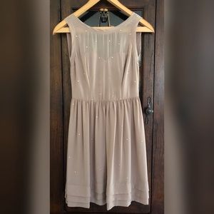 Swish Upon a Star Taupe Dress